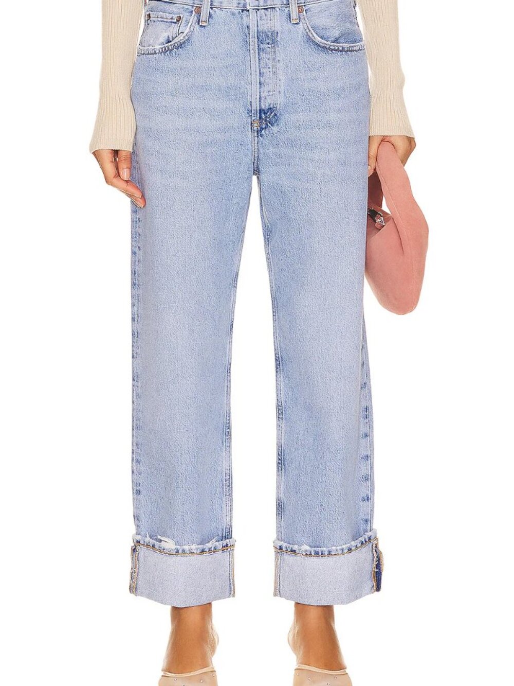 AGolde Fran Low Slung Easy Straight Jeans size 26